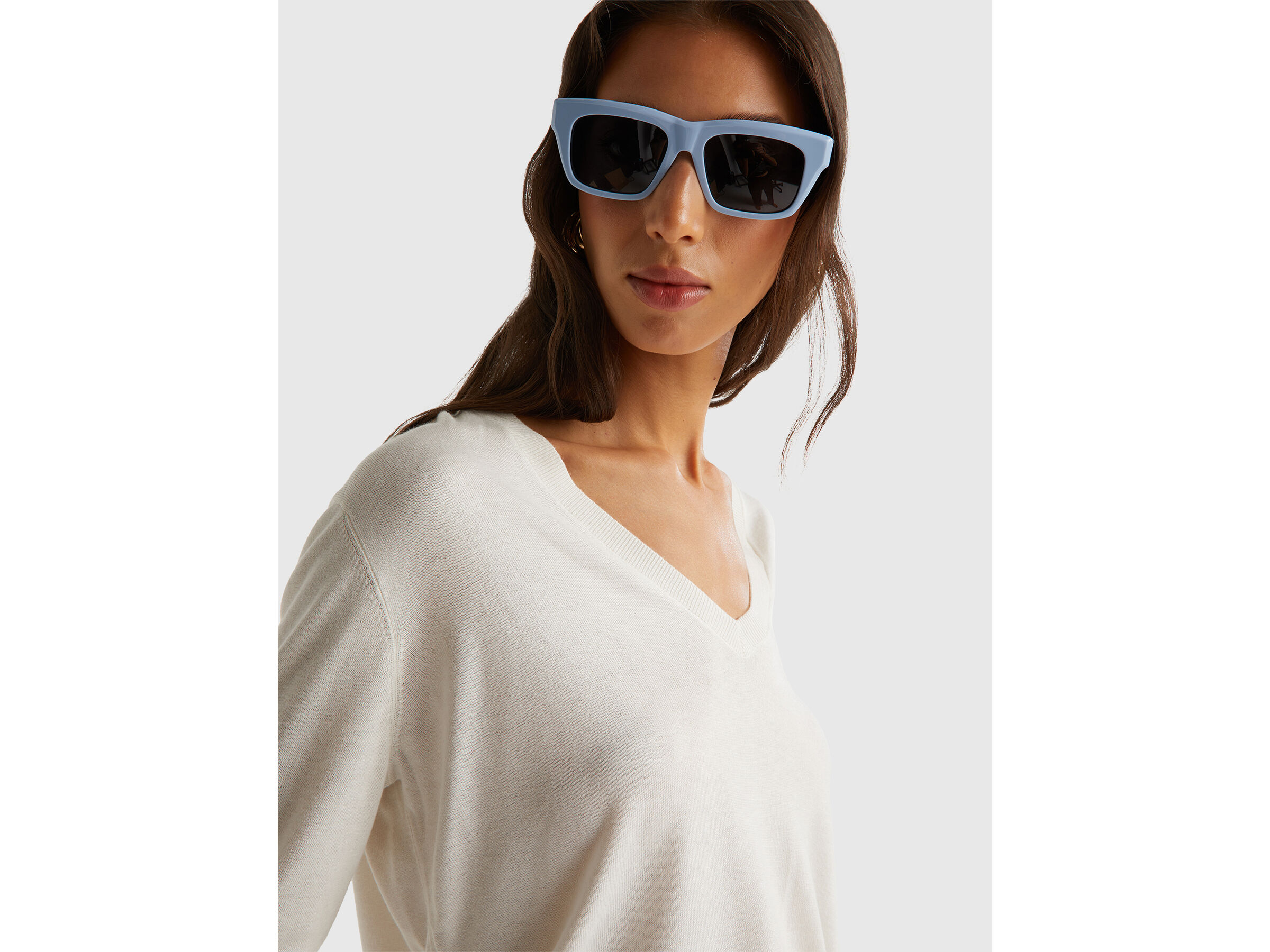 V NECK SWEATER L/S Women image number 4